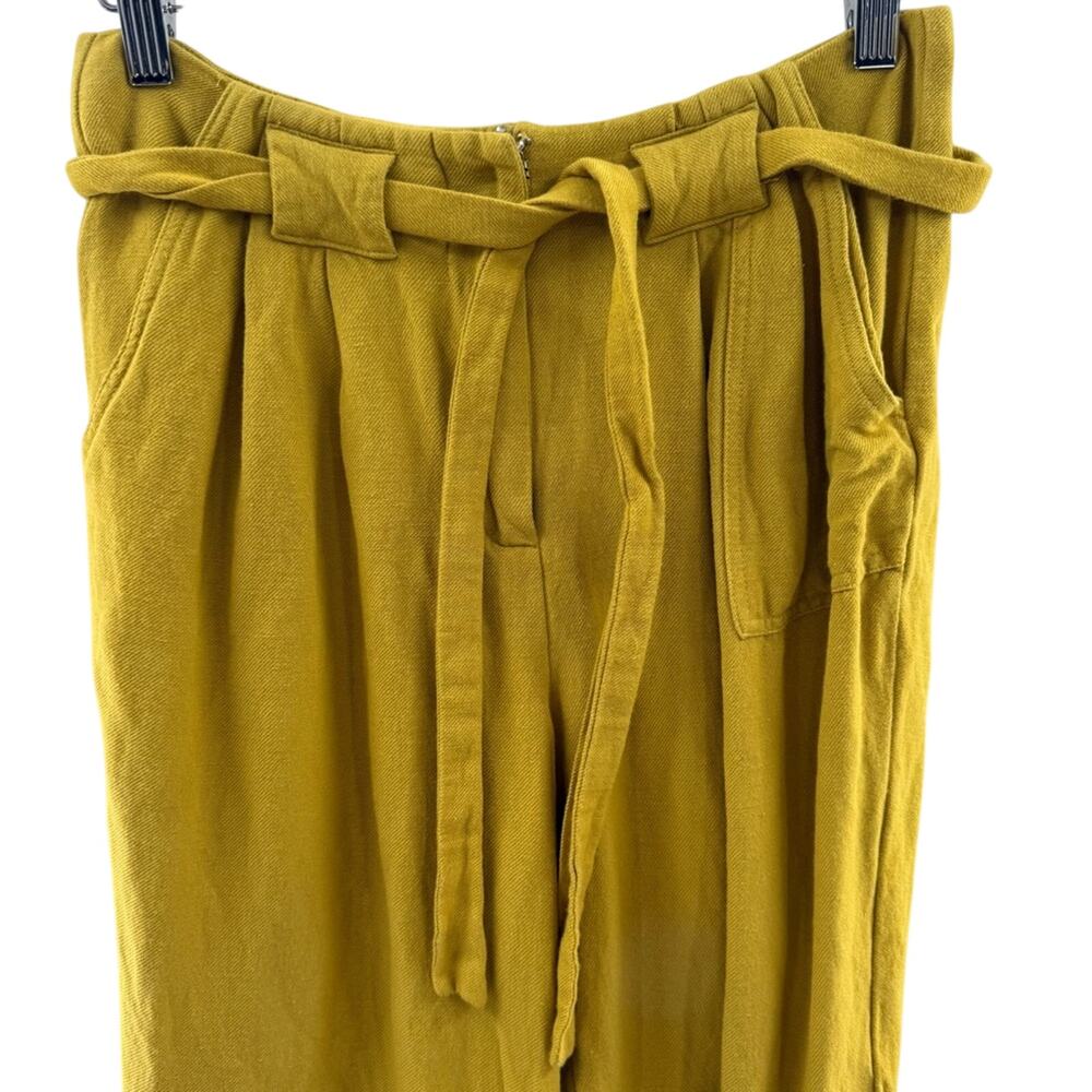 Anthropologie Mo:Vint New York Linen Blend Ankle Cropped Casual Pants Size Small - Picture 4 of 12